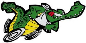 WD-6A-RH/Running Alligator_right/Wacky Duckステッカー