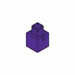 【ATC】アーテックブロック ミニ四角 8PCSセット 紫[77832]