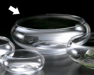 花瓶　水盤 （295x105）【ガラス かびん】【フラワーベース】