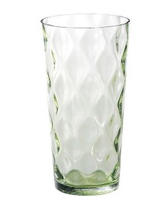花瓶　カラーベースBK320 グリーン（φ165*H320）【ガラス かびん】【フラワーベース】