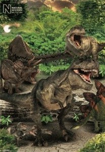 創業38周年 セール品【ポスター】3-D ポスター Natural History Museum (Dinosaurs)