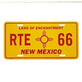 【RT 66】アルミニウム サイン RT 66 LICENSE PLATE ＜NEW MEXICO＞ 66-GL-SLR6NM