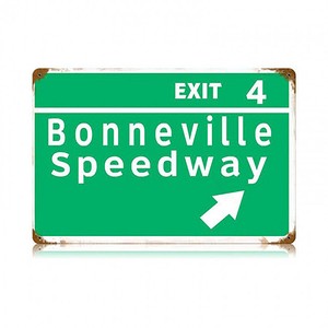 【スティールサイン】【ルート 66 ＆ ストリート】Bonneville Speedway PT-V-482