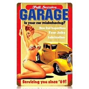 【スティールサイン】【カー ＆ ガレージ】Service Garage