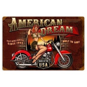 【スティールサイン】【モーター サイクル ＆ ガレージ】American Dream PT-SM-270