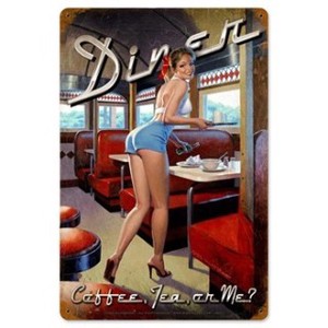 【スティールサイン】【ピンナップ ガール】Greg Hildebrandt Diner PT-HB-027