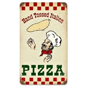 セール品【スティールサイン】【フード ＆ ドリンク】Hand Tossed Pizza PT-V-933