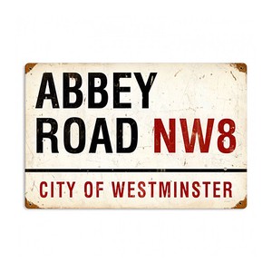 【スティールサイン】【ルート 66 ＆ ストリート】Abbey Road PT-PTS-087