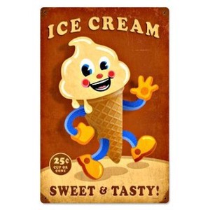 【スティールサイン】【フード ＆ ドリンク】Ice Cream Man PT-PTS-242
