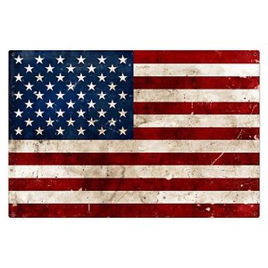 【スティールサイン】【ミリタリー】USA Flag PT-VXL-146