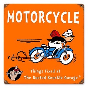 【スティールサイン】【モーター サイクル ＆ ガレージ】Kids Motorcycle PT-BUST-074