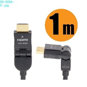 HDMIケーブル　3D映像対応　スイング横型　1/1．5/2m