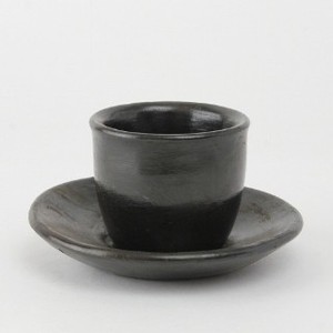 陶製コーヒーカップ&ソーサーゆのみ型
