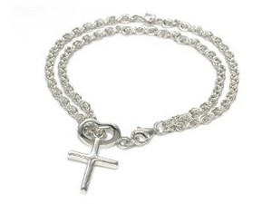 Silver Bracelet  Double Chain
