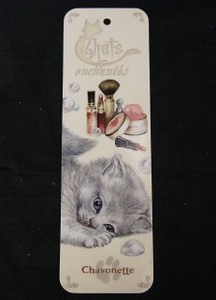【 セブリーヌ ☆ フランス製 ブックマーク 】 Chavonette 猫 ネコ キャット しおり ブックマーカー