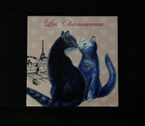 【 セブリーヌ ☆ フランス製 マグネット 】 Les Chamoureux 恋人 猫 ネコ キャット 磁石 Chats enchantes