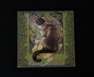 【 セブリーヌ ☆ フランス製 マグネット 】 Charah Bernhardt サラ・ベルナール 猫 ネコ キャット 磁石
