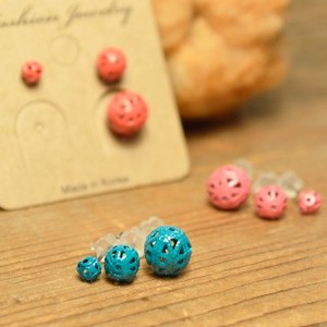 Pierced Earringss Set of 3 3-colors
