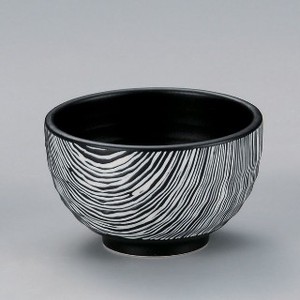 ZEBRA Mino ware Donburi Bowl black Made in Japan