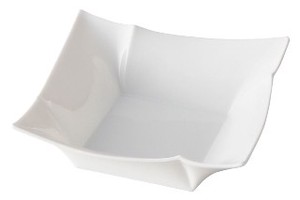 Miyama Isara Square Bowl White Porcelains MINO Ware