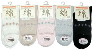 短袜 系列 春夏 花卉图案 日本国内产
