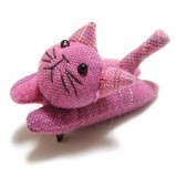 胸针 粉色 手工制作 猫