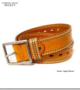 Belt Design Stitch Genuine Leather Simple 2-colors