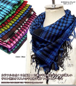 Stole Scarf Colorful Houndstooth Pattern Stole 12-colors