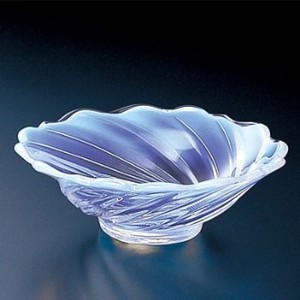 アデリア 庄内クラフト 中鉢 硝子風物詩 刺身皿 153mm クリスタルガラス製 日本製 F70263