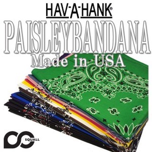 ★16カラー♪　HAV-A-HANK PISLEY BANDANA  20799
