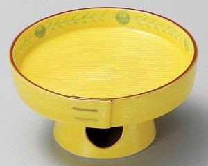 三方型高台刺身鉢【日本製　美濃焼】
