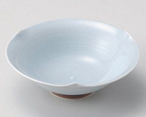 青磁三ツ押鉢【日本製　美濃焼】