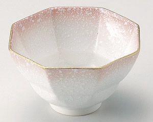 美浓烧 大钵碗 粉色 日本制造