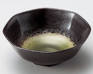鉄仙花ヒワ八角4.0鉢【日本製　美濃焼】