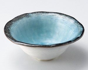 Mino ware Main Dish Bowl Stripe 5-sun Made in Japan