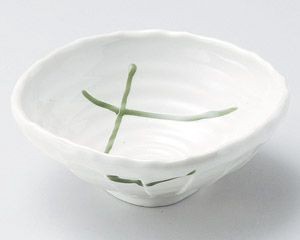 白釉織部流し5.0ケズリ鉢【日本製　美濃焼】