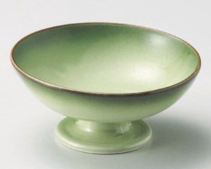 緑彩高台小鉢【日本製　美濃焼】