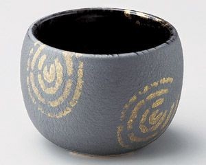 いぶし金彩丸鉢【日本製　美濃焼】