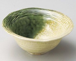 美浓烧 大钵碗 变形 日本制造