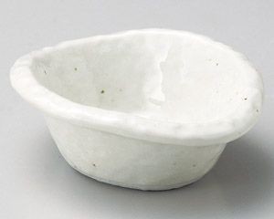 白ひねり小鉢【日本製　美濃焼】