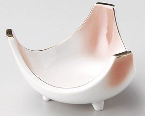 ピンク三ツ切4.0小鉢【日本製　美濃焼】