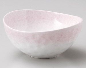 美浓烧 大钵碗 粉色 日本制造