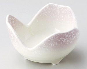 ピンク白吹割山椒4.0小鉢【日本製　美濃焼】
