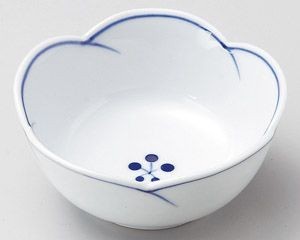 染付き梅ライン3.5小鉢【日本製　美濃焼】
