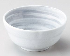 粉引グレー刷毛目3.8小鉢【日本製　美濃焼】