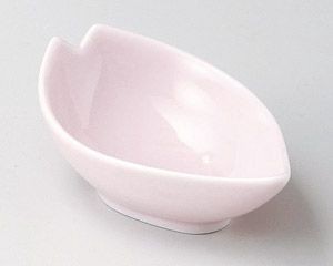 さくら型小付きピンク【日本製　美濃焼】