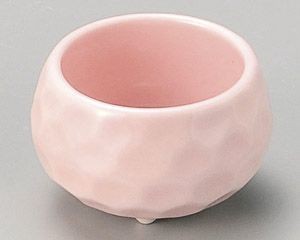 ピンク玉彫珍味【日本製　美濃焼】