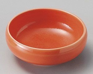 オレンジ釉鉄鉢型小鉢【日本製　美濃焼】