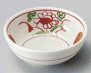 手描き赤絵万暦11.5cm鉢【日本製　美濃焼】
