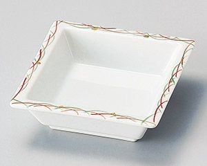 錦ススキ角鉢【日本製　美濃焼】